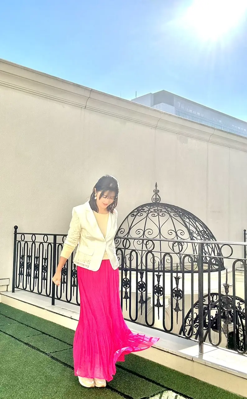 気分転換にはピンクのロングスカート！ | 華組 山口りえのブログ