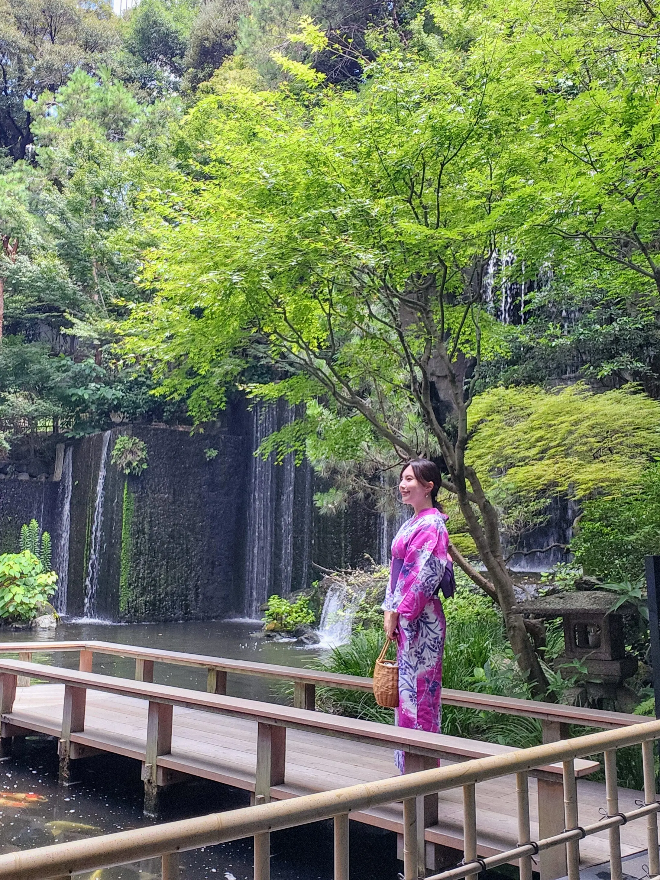 目黒雅叙園、9月閉館、ホテルラウンジ、浴衣、日本庭園、あんみつ、パンドラ、下駄、40代浴衣、40代ファッション、骨格ストレート