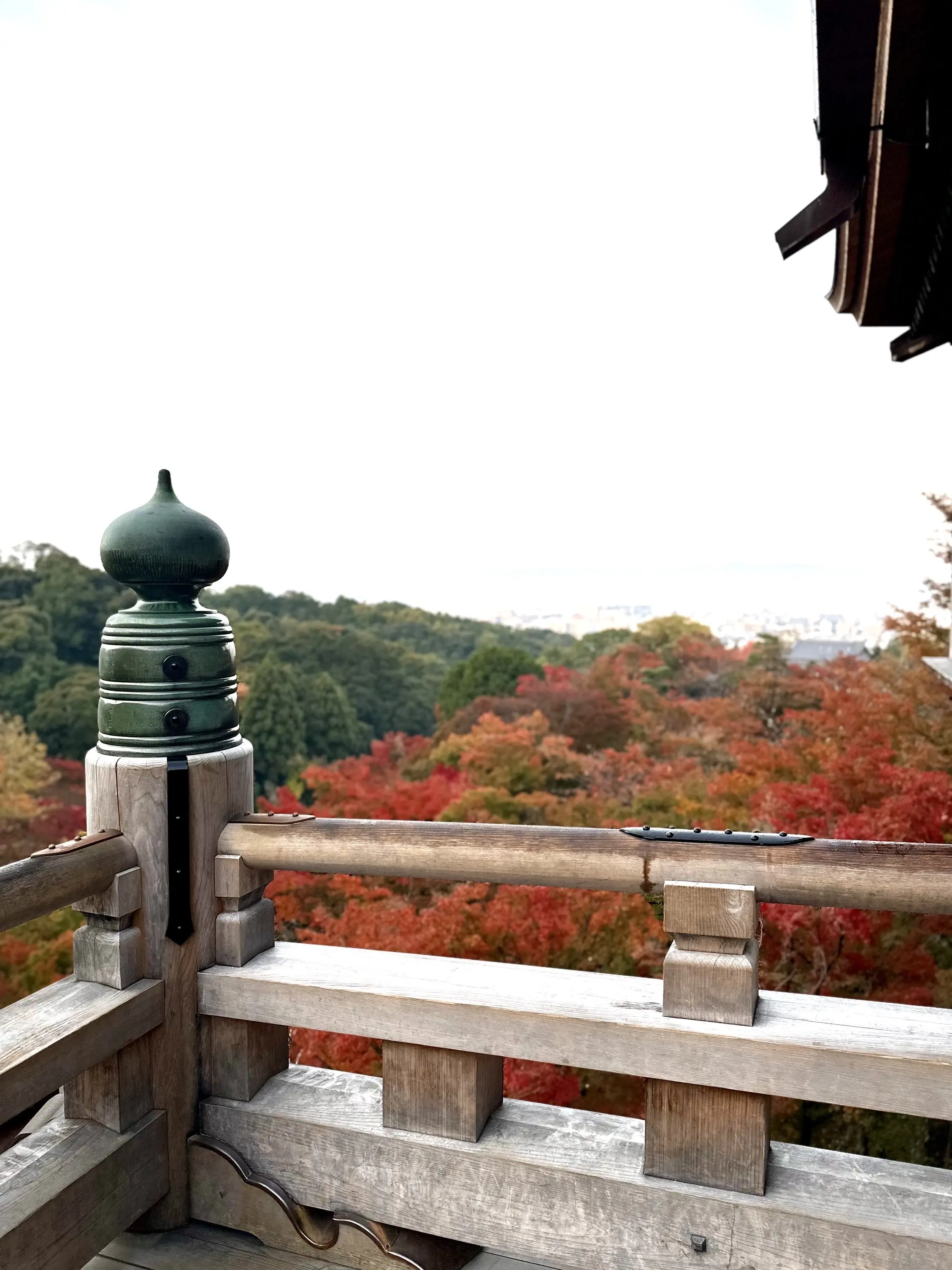 京都「清水寺」清水の舞台から見た京都の街