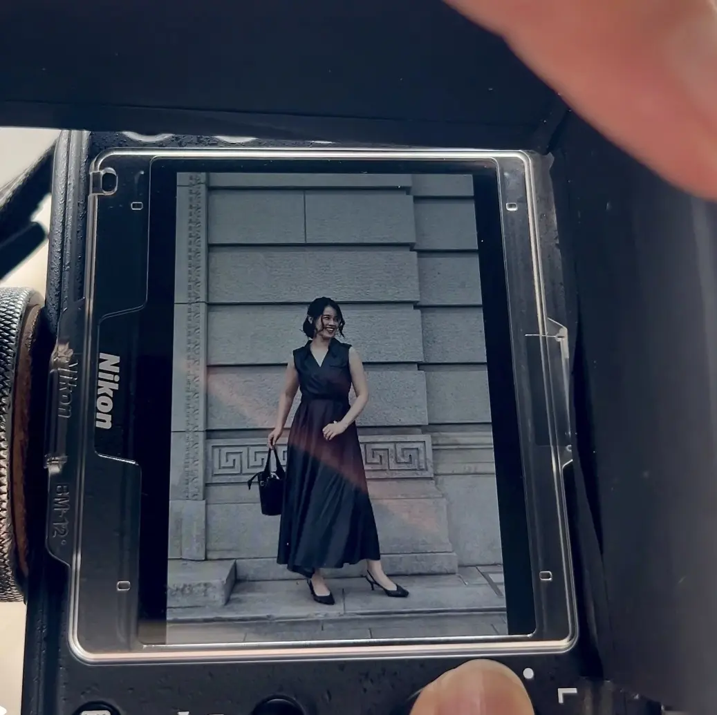 実はオールシーズン着回しています♪ブラックデニムワンピース_1_3