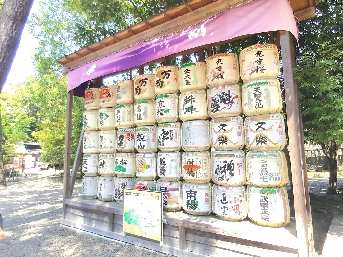 ちょこっとリメイクしたGUドライワイド黒Tシャツで、氷川神社をお散歩。日傘の出番もやってきました！_1_5-2