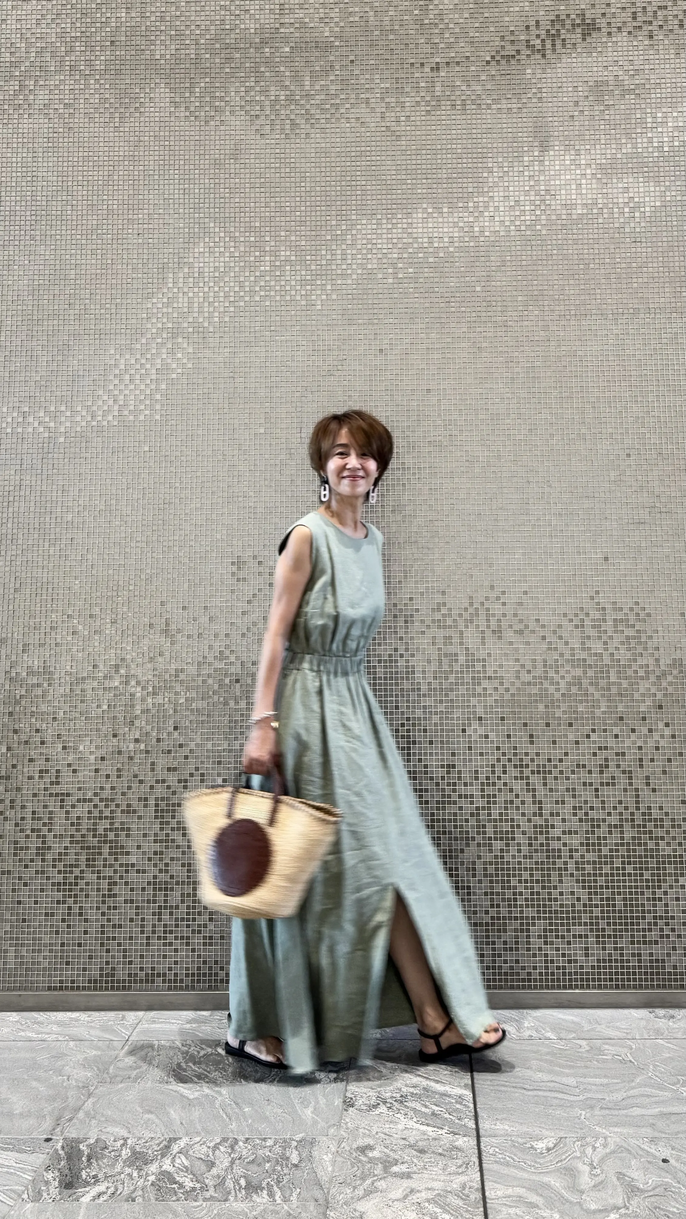 夏の涼やかリネンワンピース2styling_1_3