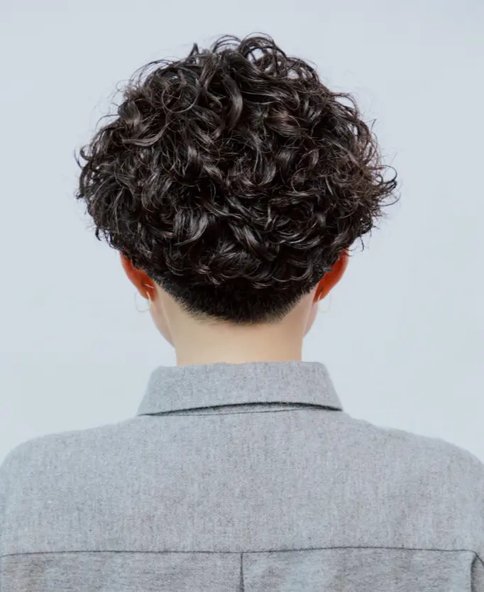 Webエクラ 後から見たショートヘアスタイル