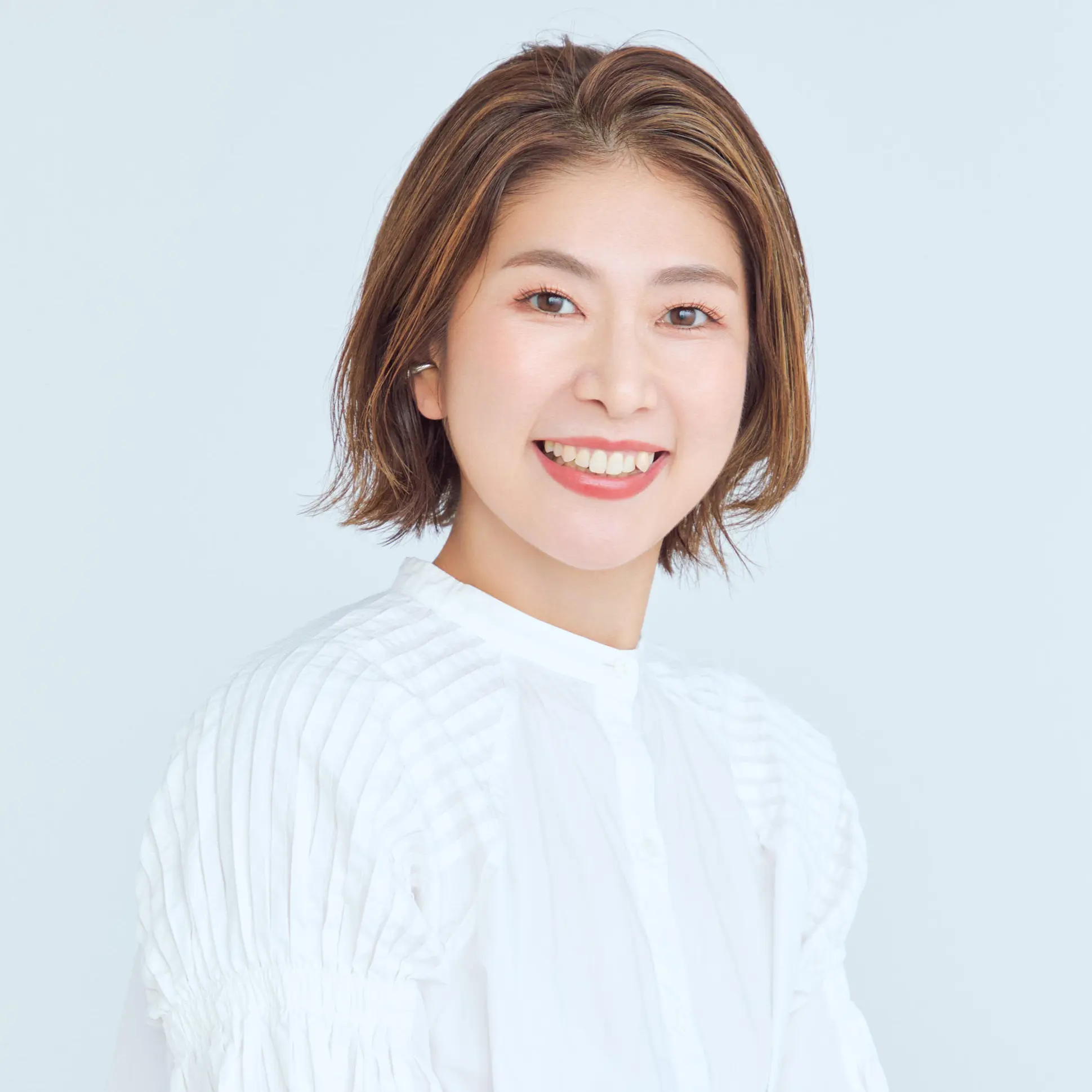 前から見たボブヘアスタイル