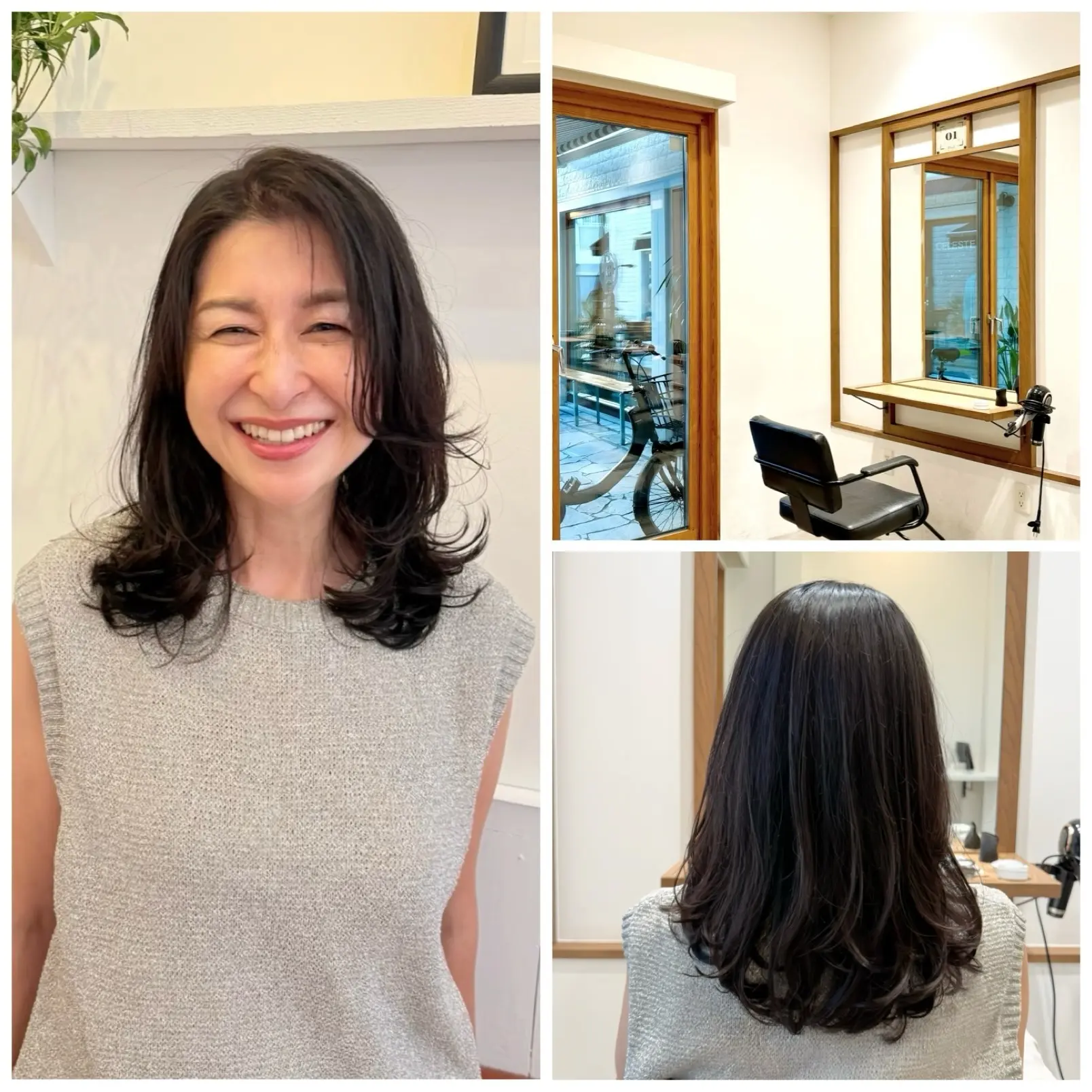 【50代ヘアスタイル】ほどよい抜け感があるミディアムヘアni♪_1_11