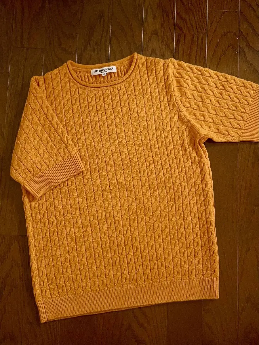 ジュンコシマダの半袖ウールニット