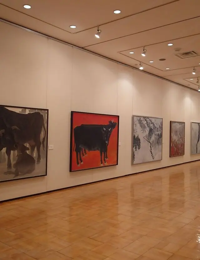 平福記念美術館の郷土作家たちの絵画