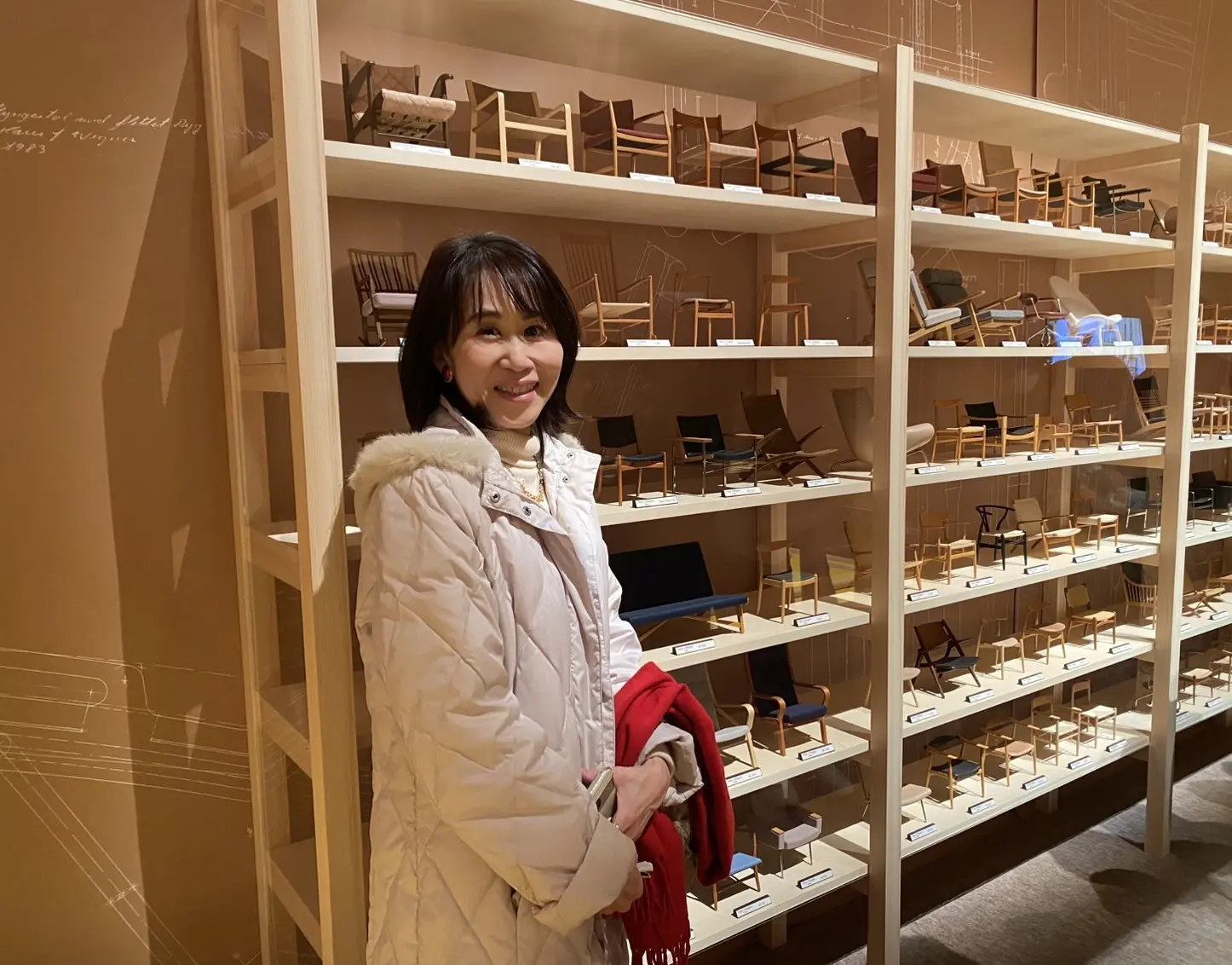 制作前に作るミニチュアモデルがずらりと並んでいます。