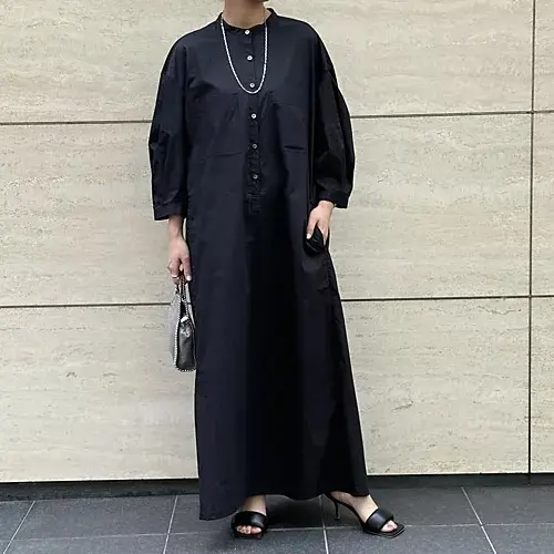 【The last exclusive order】井川遥さんプロデュースブランド「loin.」通気性・速乾性に優れたシャツワンピース。【50代ファッション】_1_7