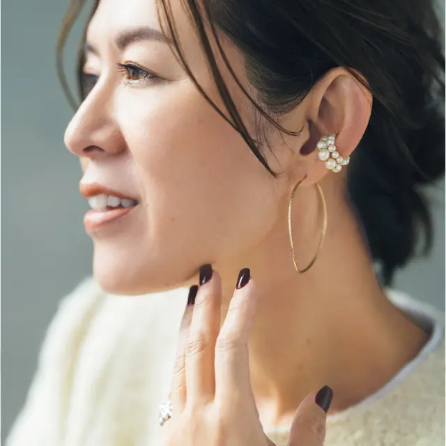 大草直子の冬のおしゃれを飽きずに楽しむ方法②】ジュエリーは気分の