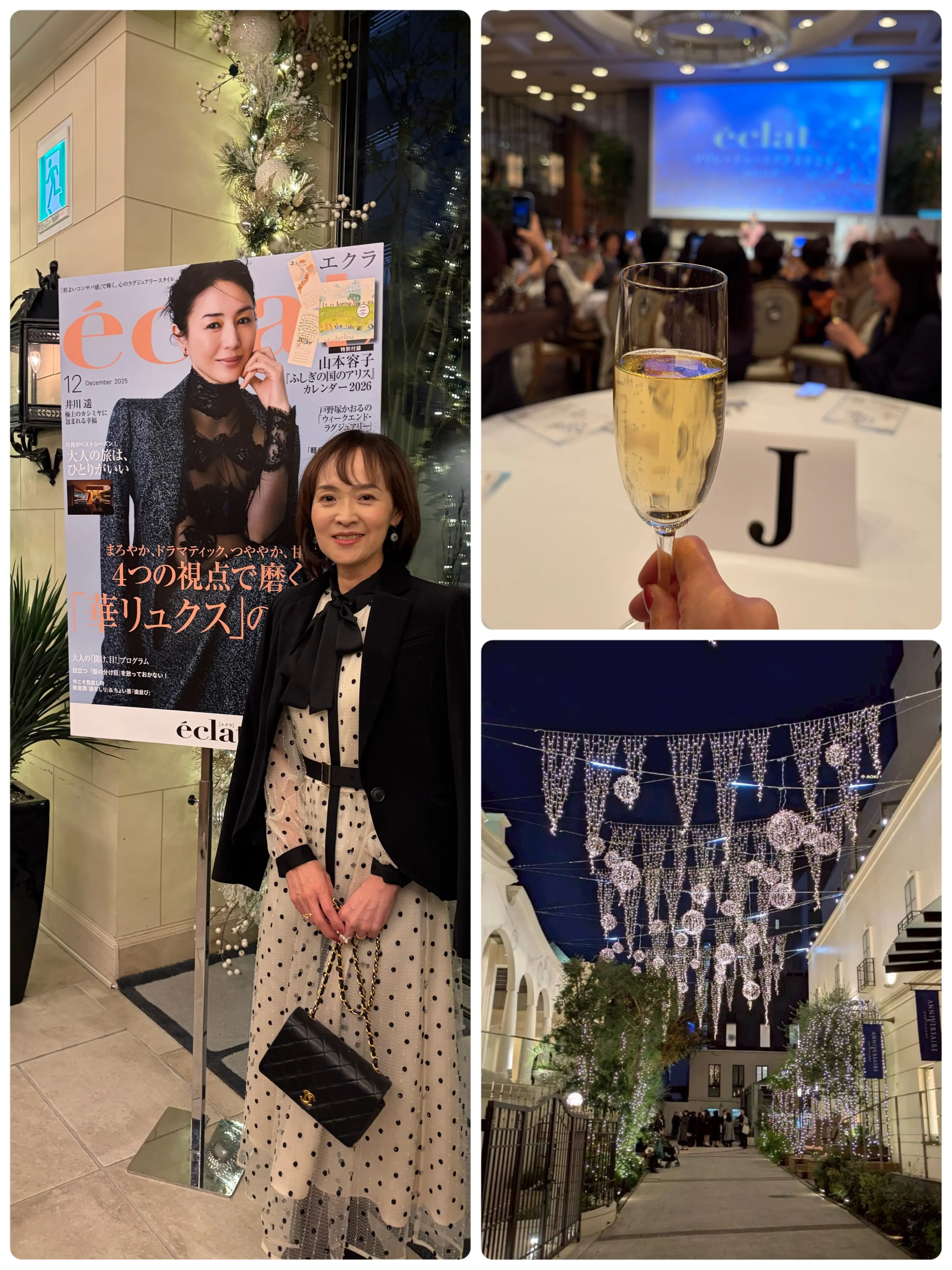 ドット柄のワンピースで２度目の「ソワレ・ドゥ・エクラ」へ♡_1_27