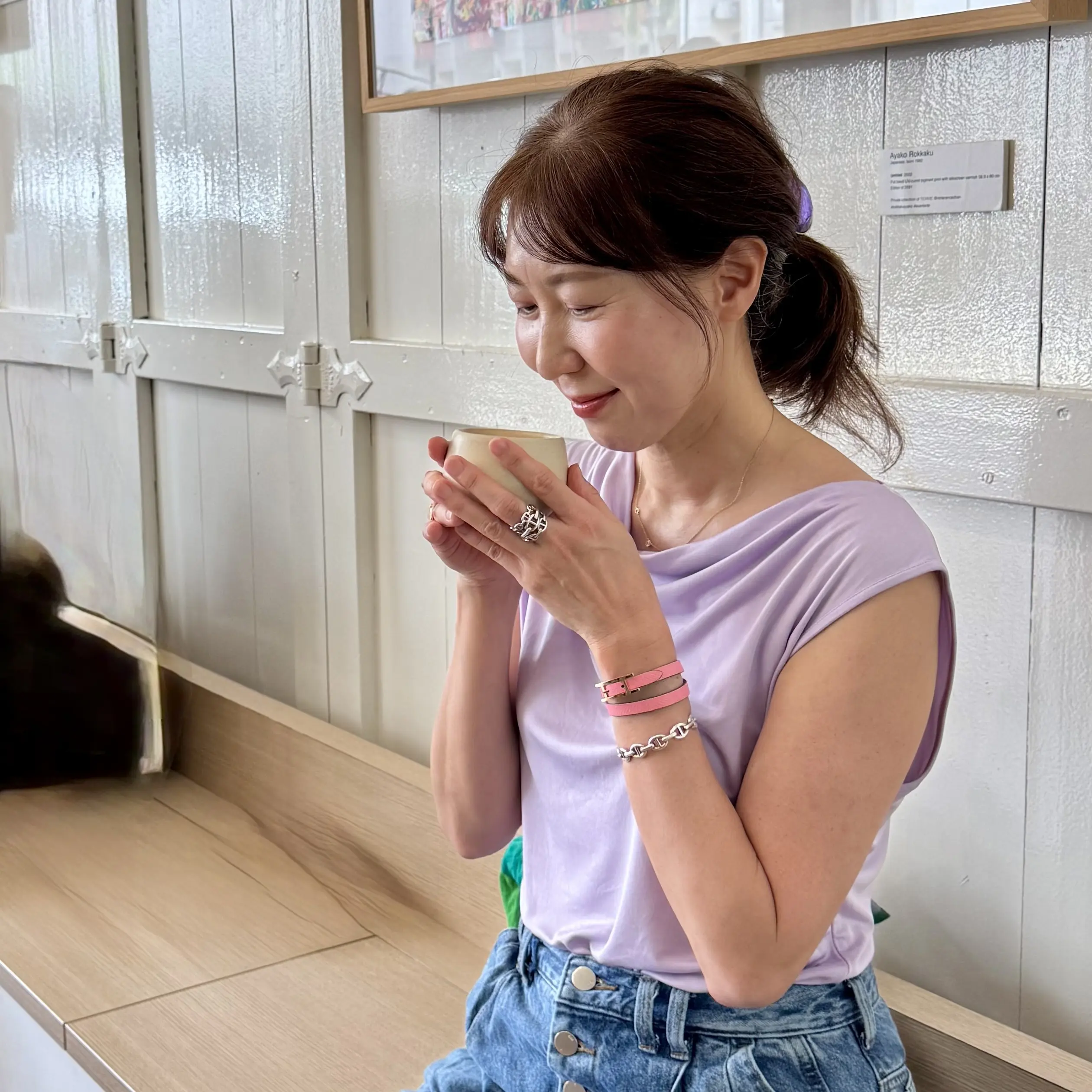 コーヒーを味わう