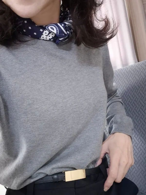 季節の変わり目に♪【気温別】アンサンブルニットの快適コーデ4選_1_12-2