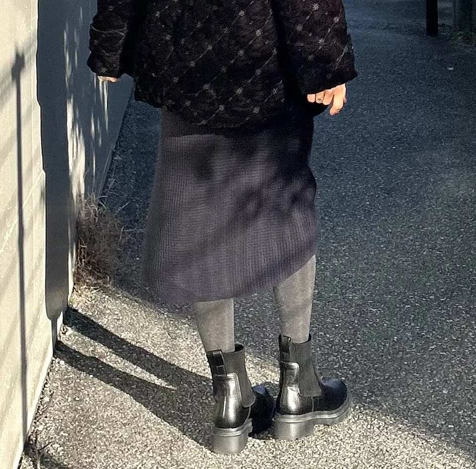 雪の降る帰省に重宝したGUの黒ブーツ_1_4