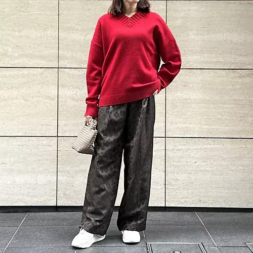 E by eclat カシミヤ混Vネックニット ￥20,900