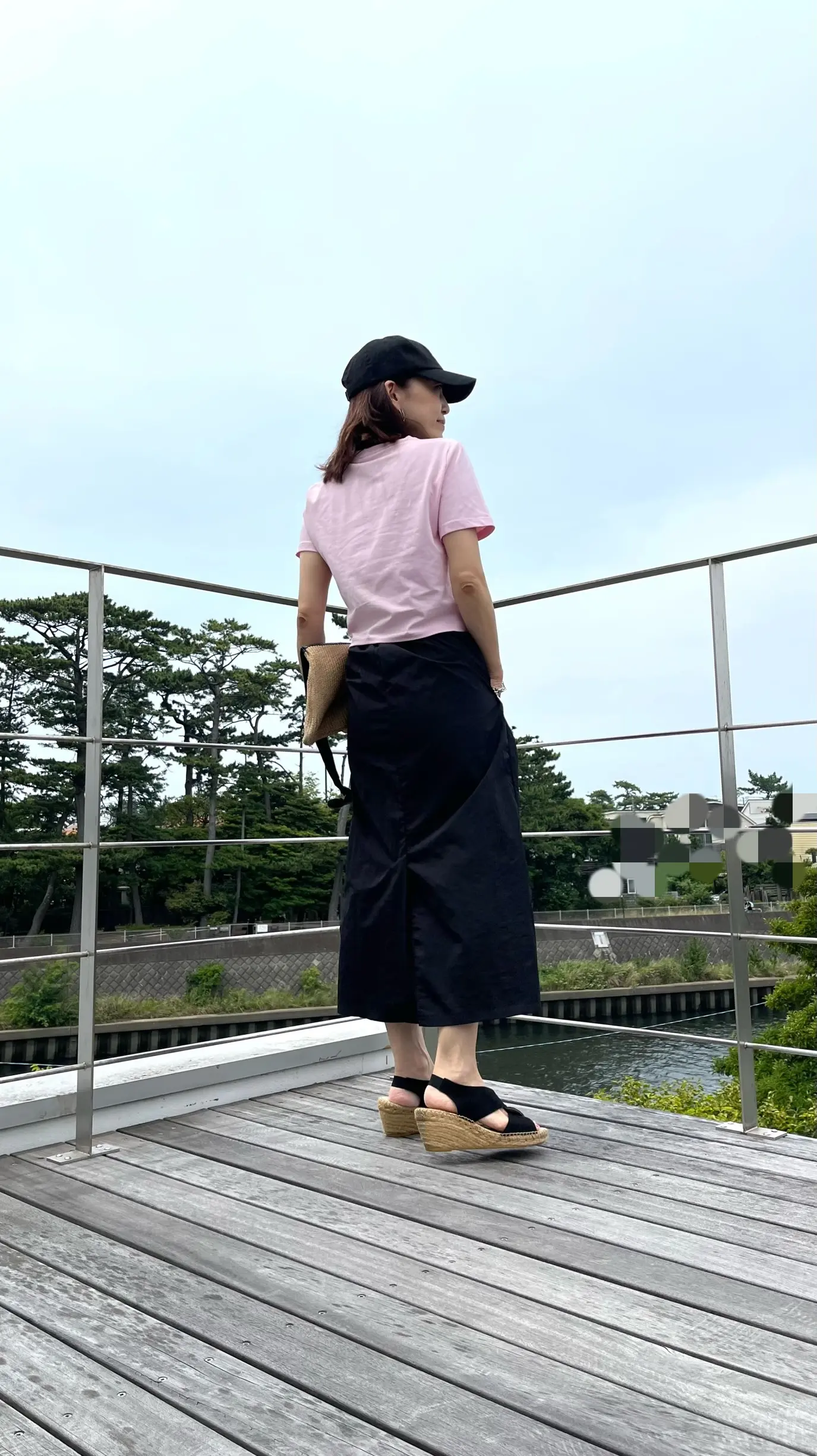 ヨシエイナバ☆絹混☆ スカートセットアップ☆珍しいグリーン