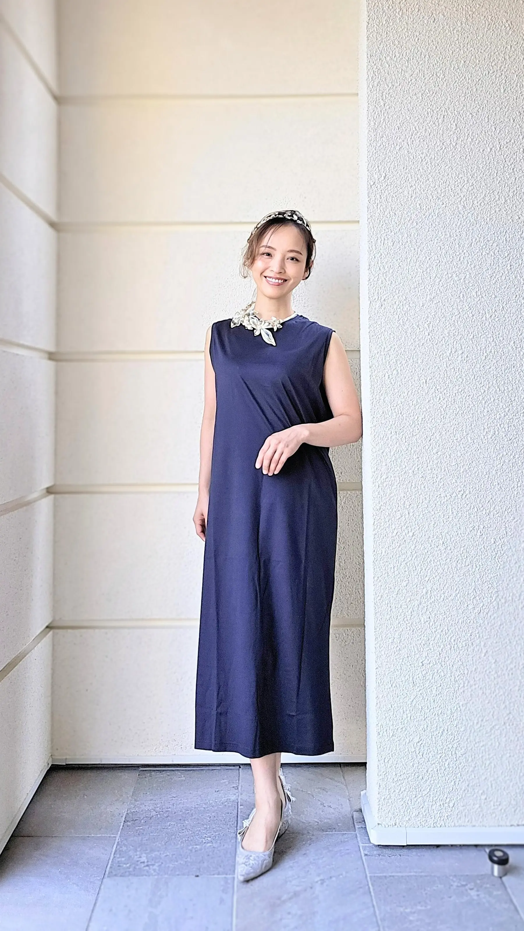 だた着るだけじゃつまらない！ロングワンピースを小物とヘアスタイルで着回し3コーデ_1_7