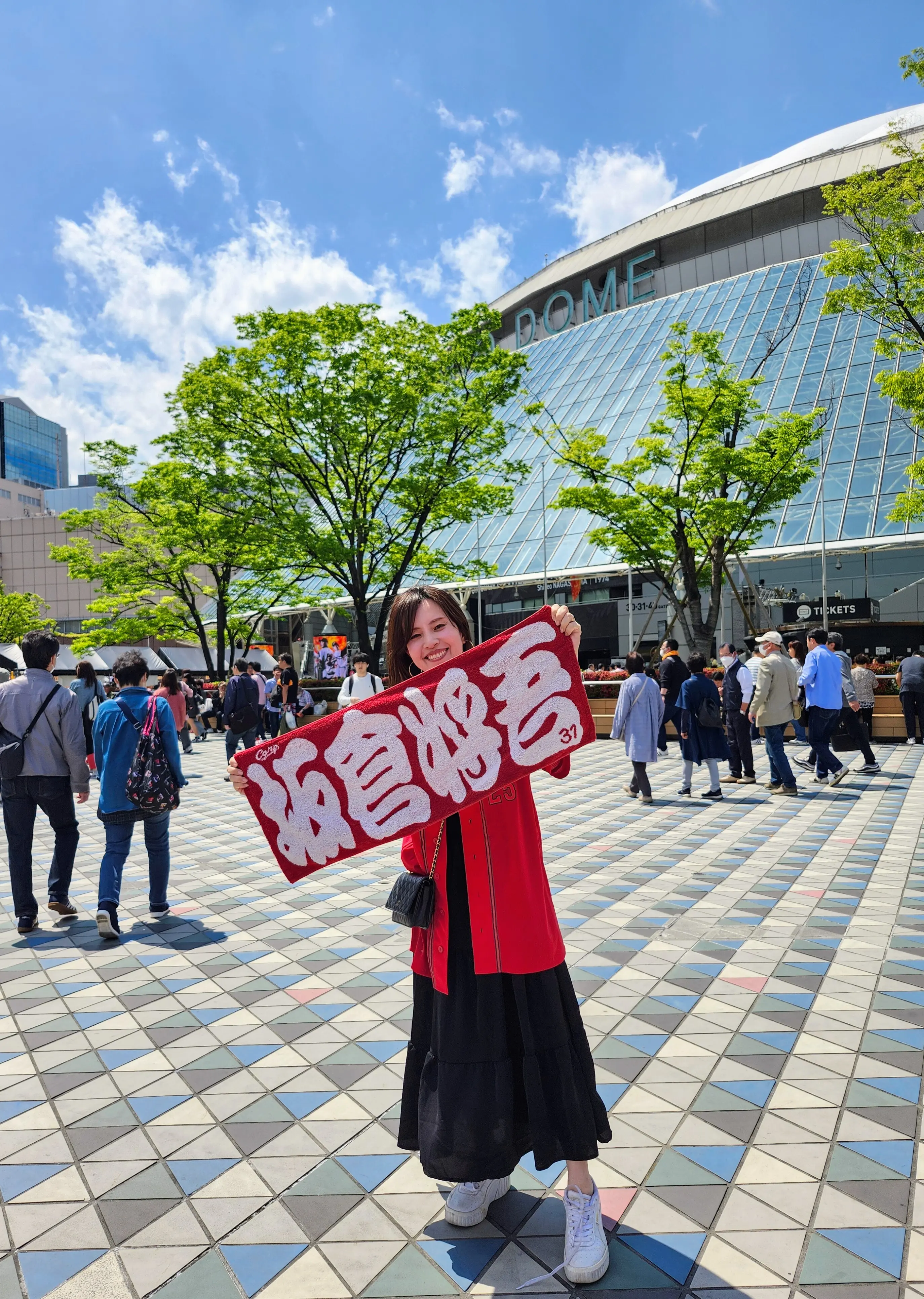 プロ野球、広島カープ、横浜ベイスターズ、広島東洋カープ、DeNA、ハマスタ、横浜スタジアム、カープ女子、40代ファッション、横浜中華街