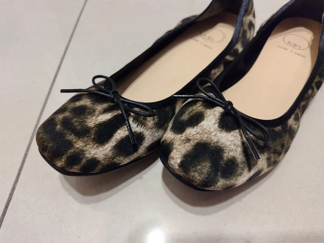TRE DUE NOVE　レオパードバレエシューズ