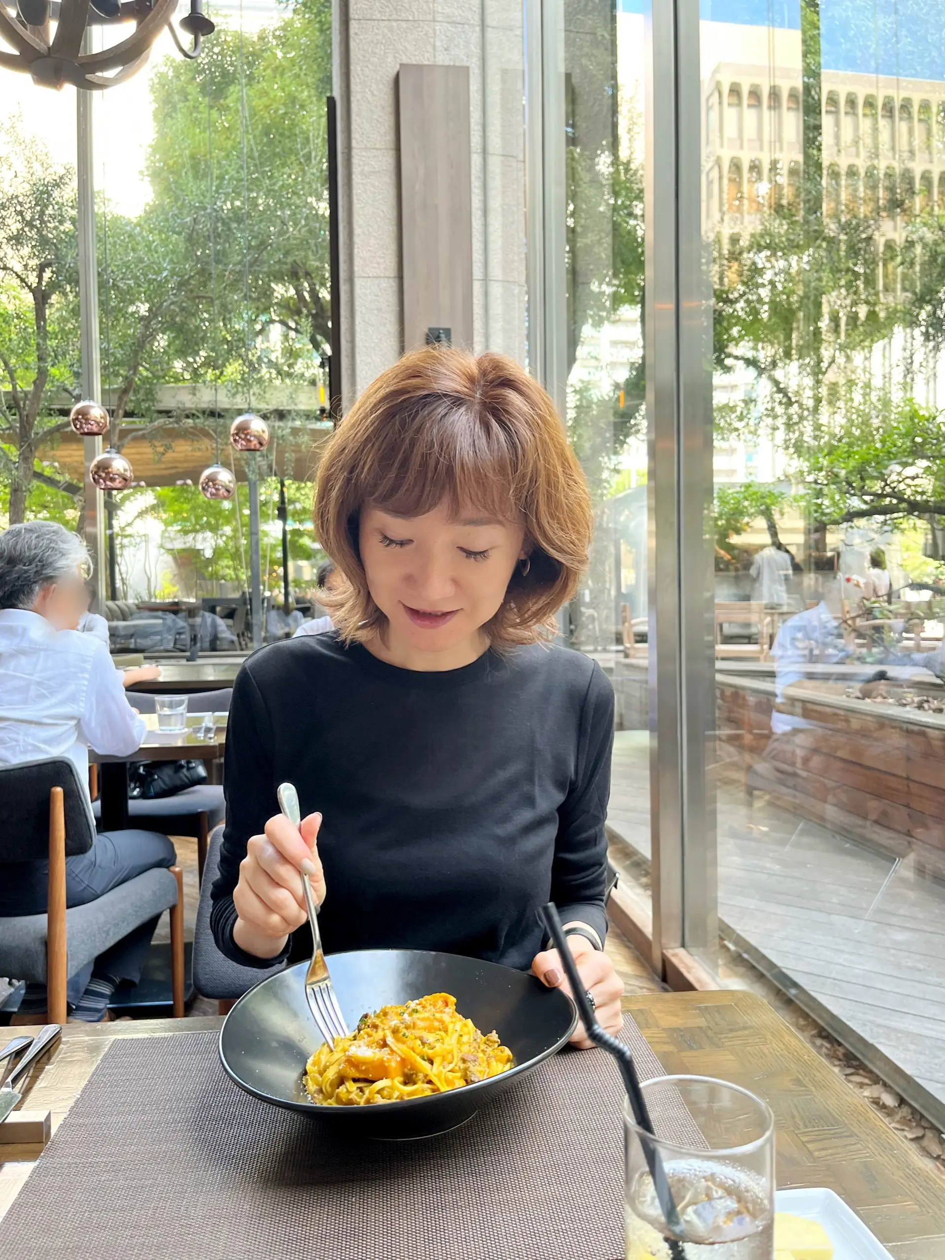 ジャスミンさんとの久々ランチ♪GUプチプラコーデ➕ブーツで永田町へ。_1_5