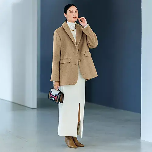 E by eclat 【福田亜矢子さんコラボ】軽量コートジャケット ¥35,200