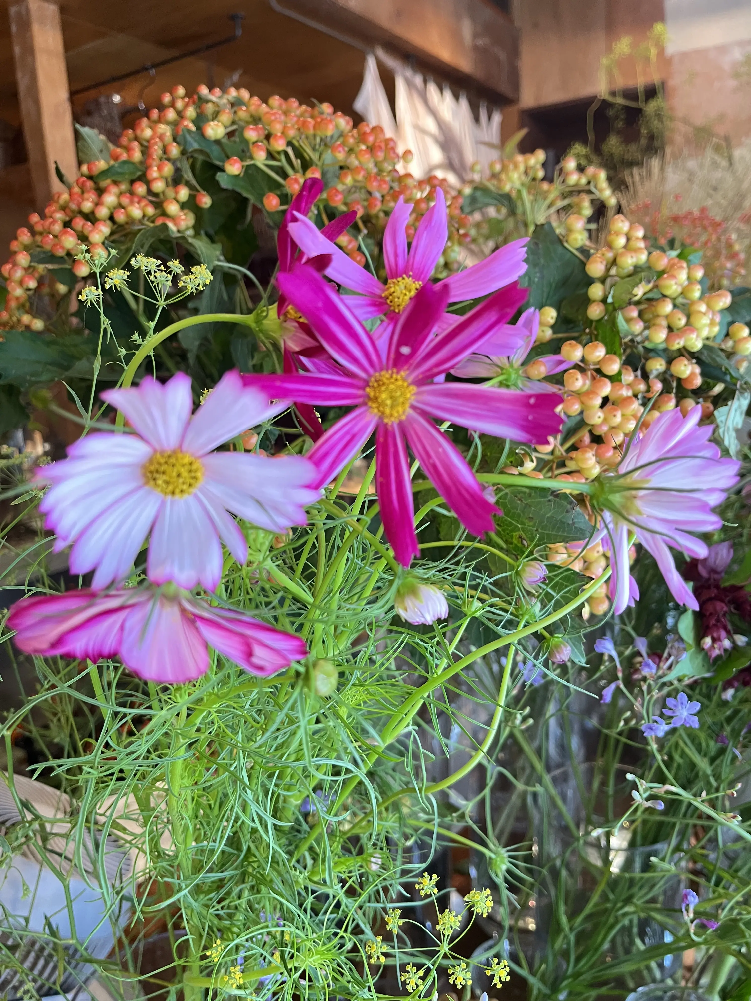 久々の花活♪秋色のお花の中で〝花屋で写真館〟_1_5