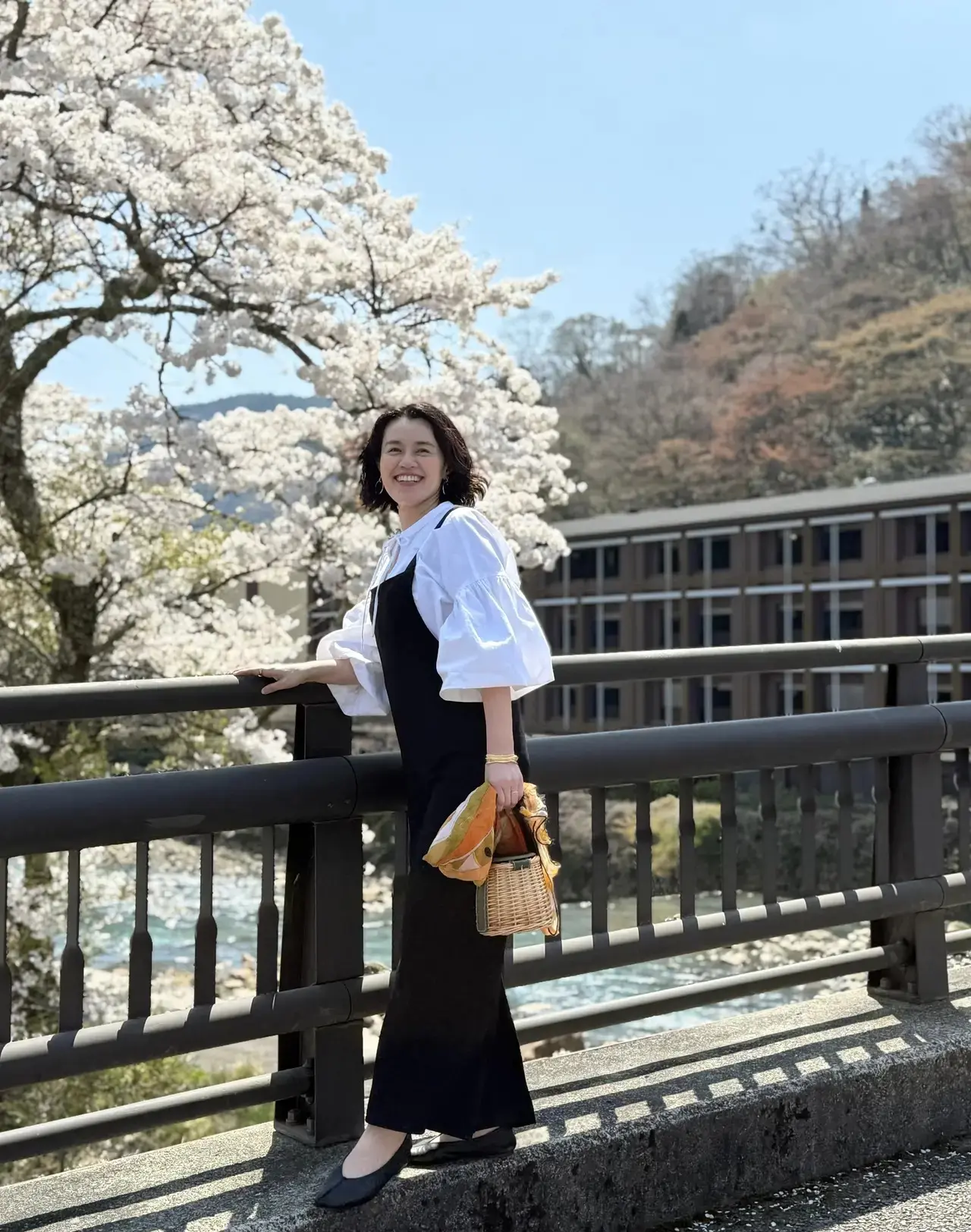 箱根朝活ドライブは楽ちんサロペットで♪