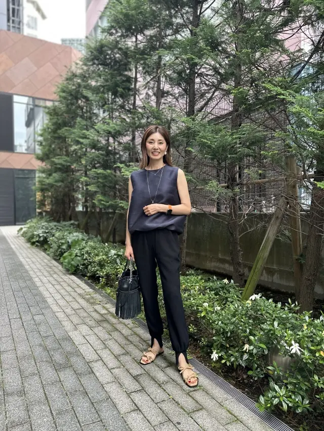艶あるトップスで涼しげに、渋谷ランチと展示会へ♪_1_7