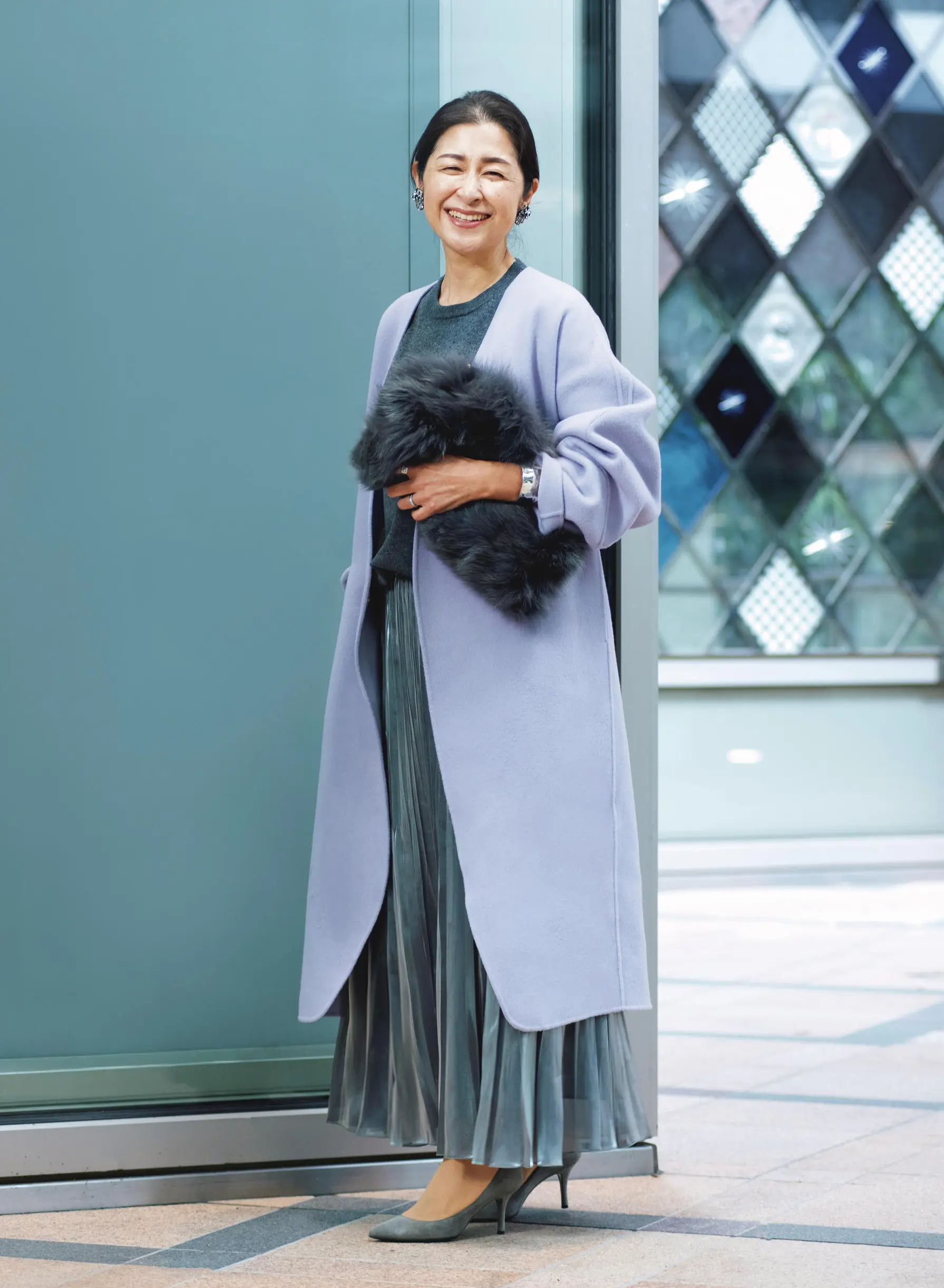 ファッションスナップ　松ヶ崎由紀子さん （エクラ 華組・ 骨格パーソナルスタイリスト）