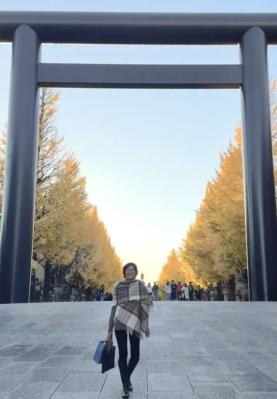 靖国神社の銀杏並木 ①