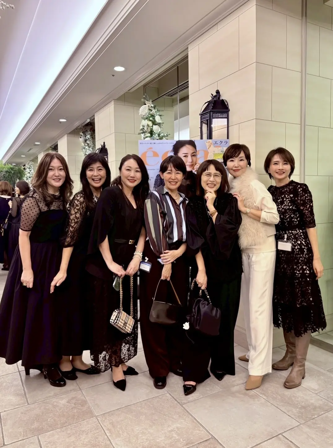 東京　表参道　MaxMara　POPUP エクラ　パーティ　ソワレ・ドゥ・エクラ  ザストリングス表参道　Jマダム　ブラックコーデ　パーティスタイル　50代　50代コーデ　50代パーティコーデ