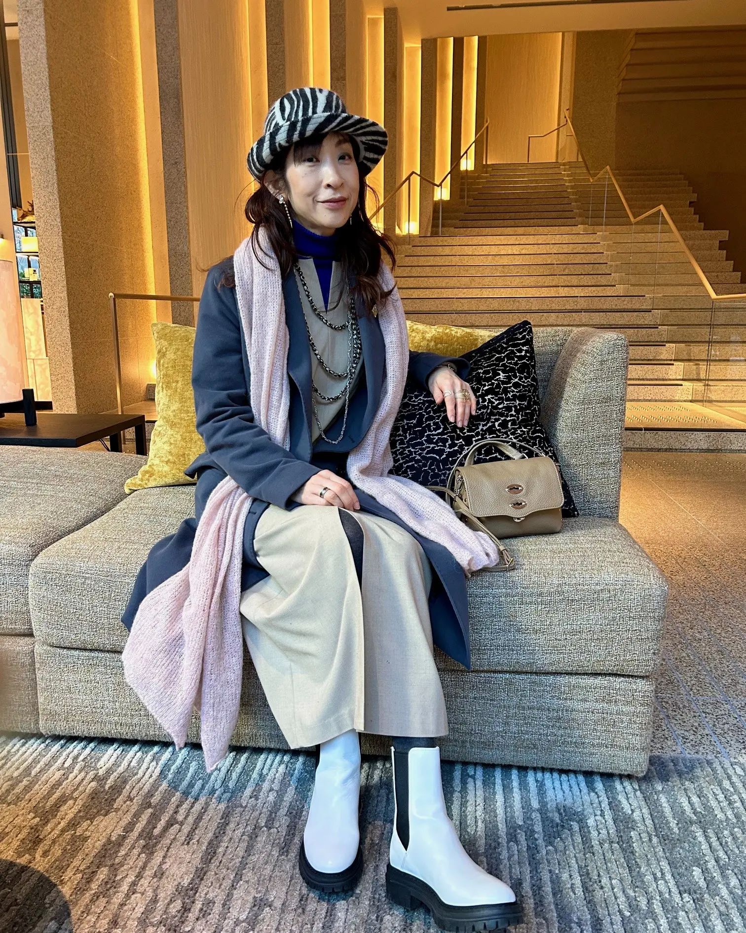 お出かけ気分を盛り上げるゼブラ柄ハット！_1_4