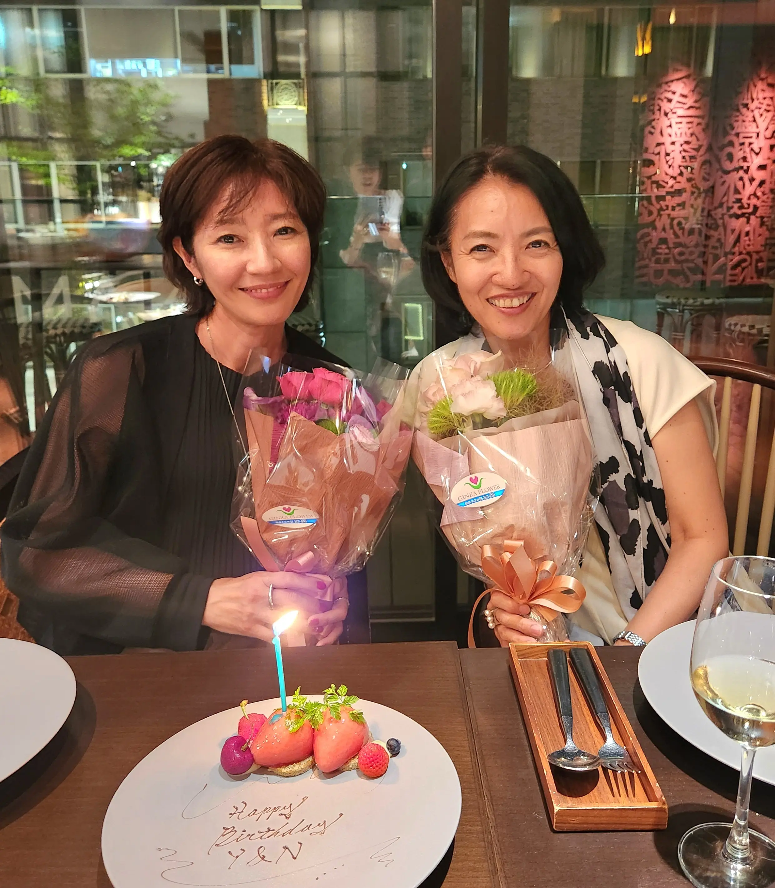 銀座のホテルレストランでお誕生日のお祝いディナー_1_8