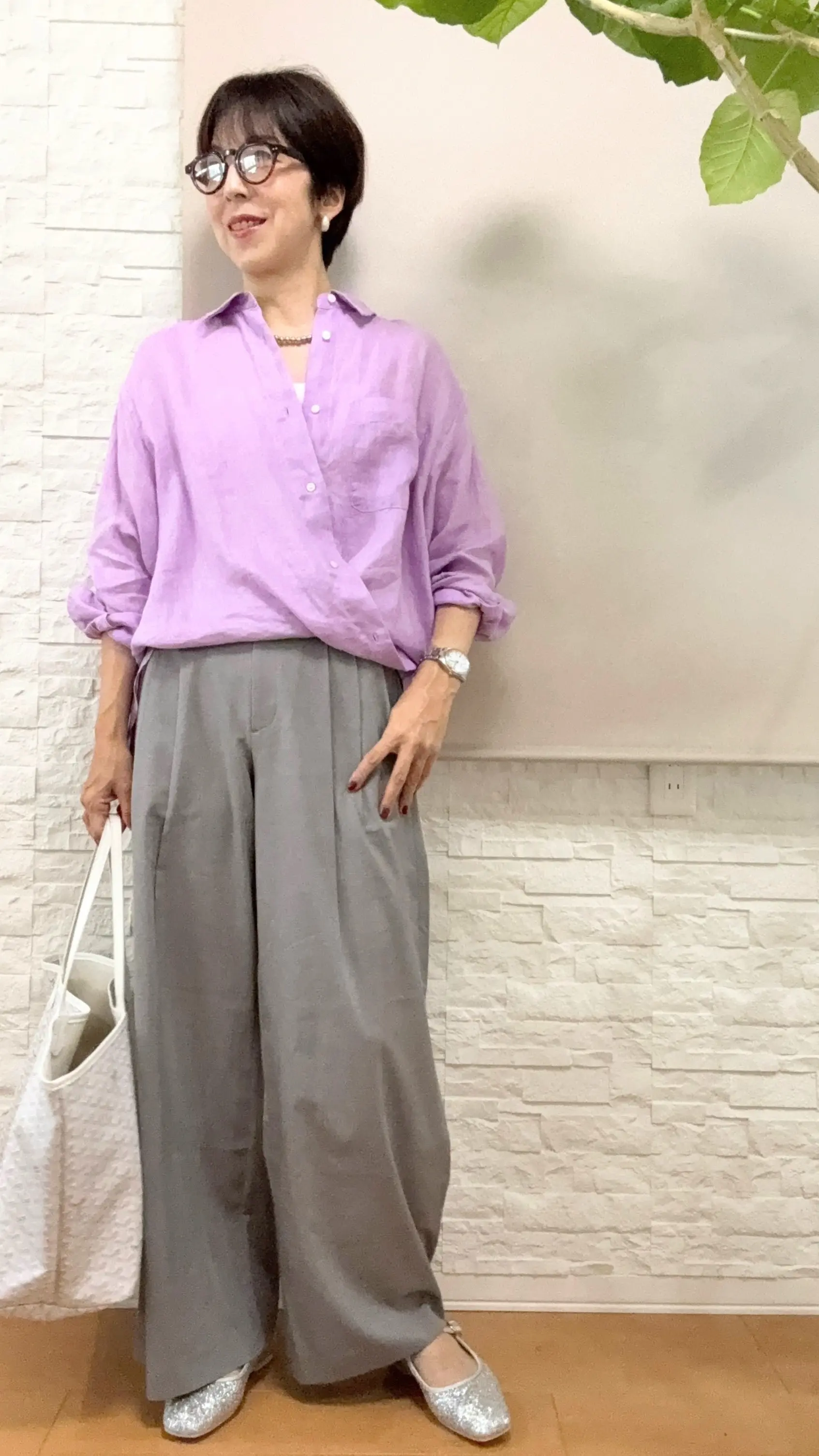 UNIQLO感動パンツとリネンシャツでプチプラファッション_1_1