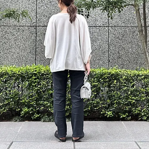 50代の猛暑にはシルクが最適!風通し抜群のE by eclat「【前後2WAY】シルク混ニットカーディガン」_1_5