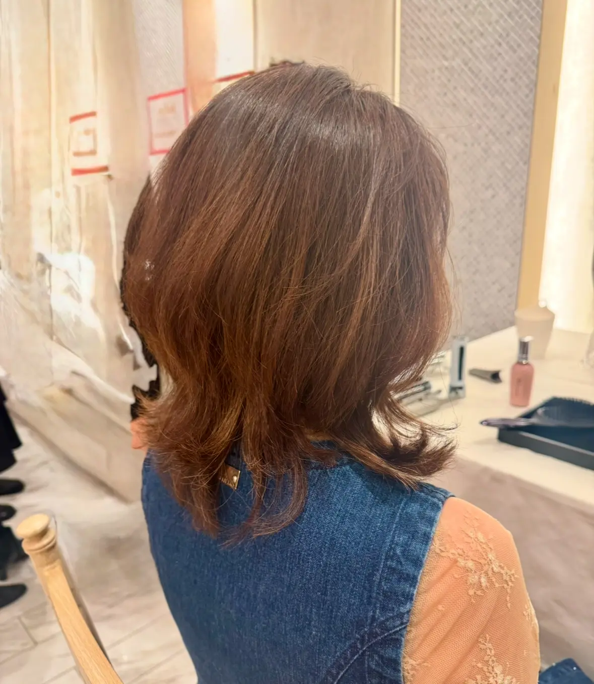 ミディアムヘア　ヘアセット