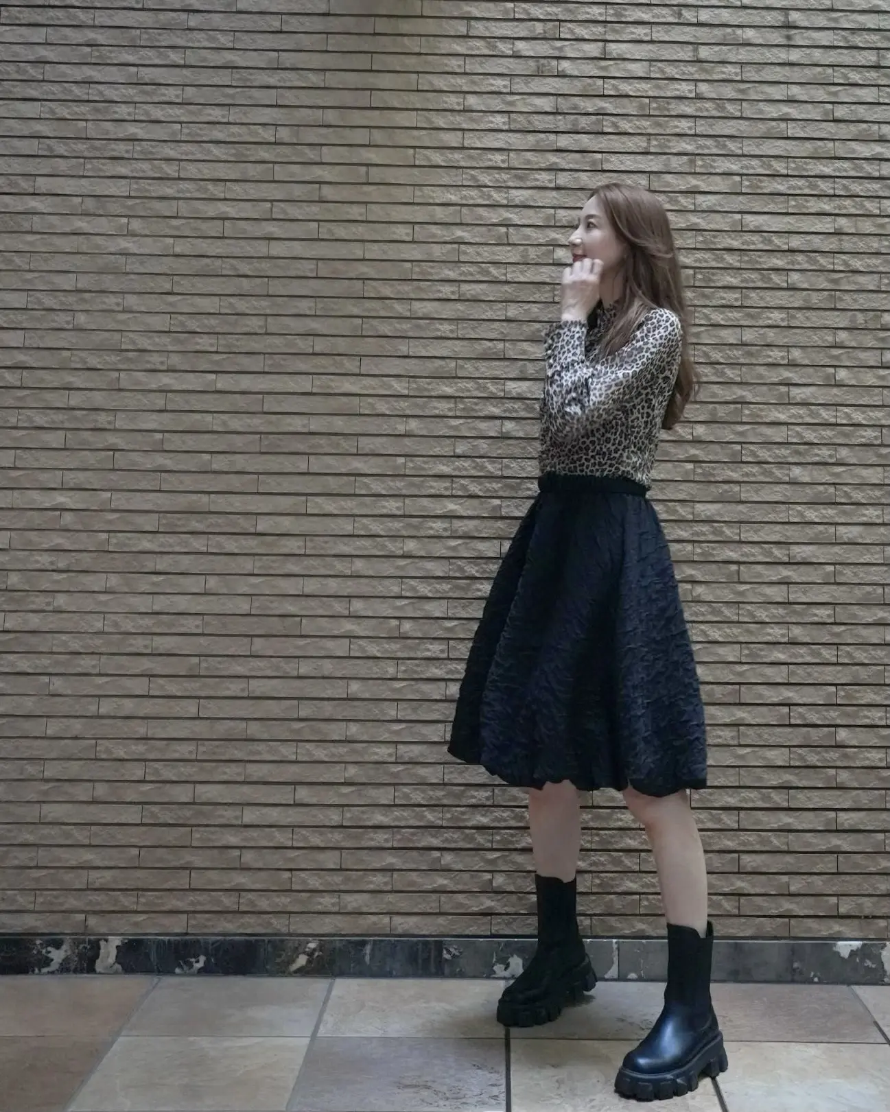 レオパードブラウス🤎🖤抜け感コーデ🍂_1_5