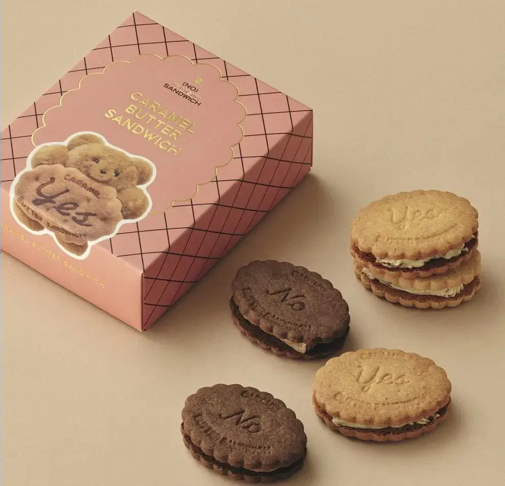 (NO) RAISIN SANDWICH (ノーレーズンサンドイッチ)の「キャラメルバターサンドイッチ 4個入」