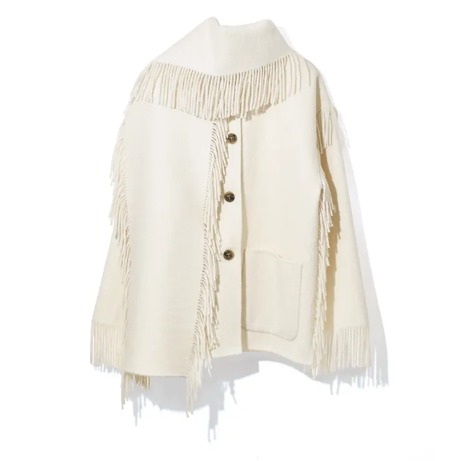 トーテム フリンジスカーフジャケット