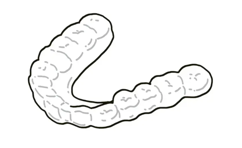 就寝時に装着し、歯を保護する 【マウスピースの作成】