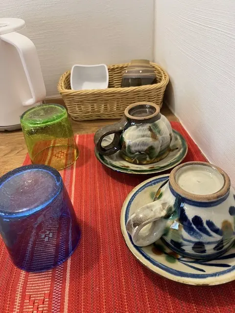 琉球食器が用意されていて、嬉しい。