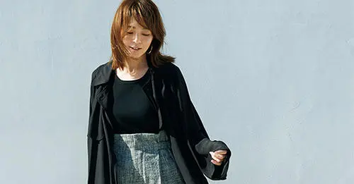 女優顔”のスプリングコート】軽やかな透け感が心地よい「ハイク