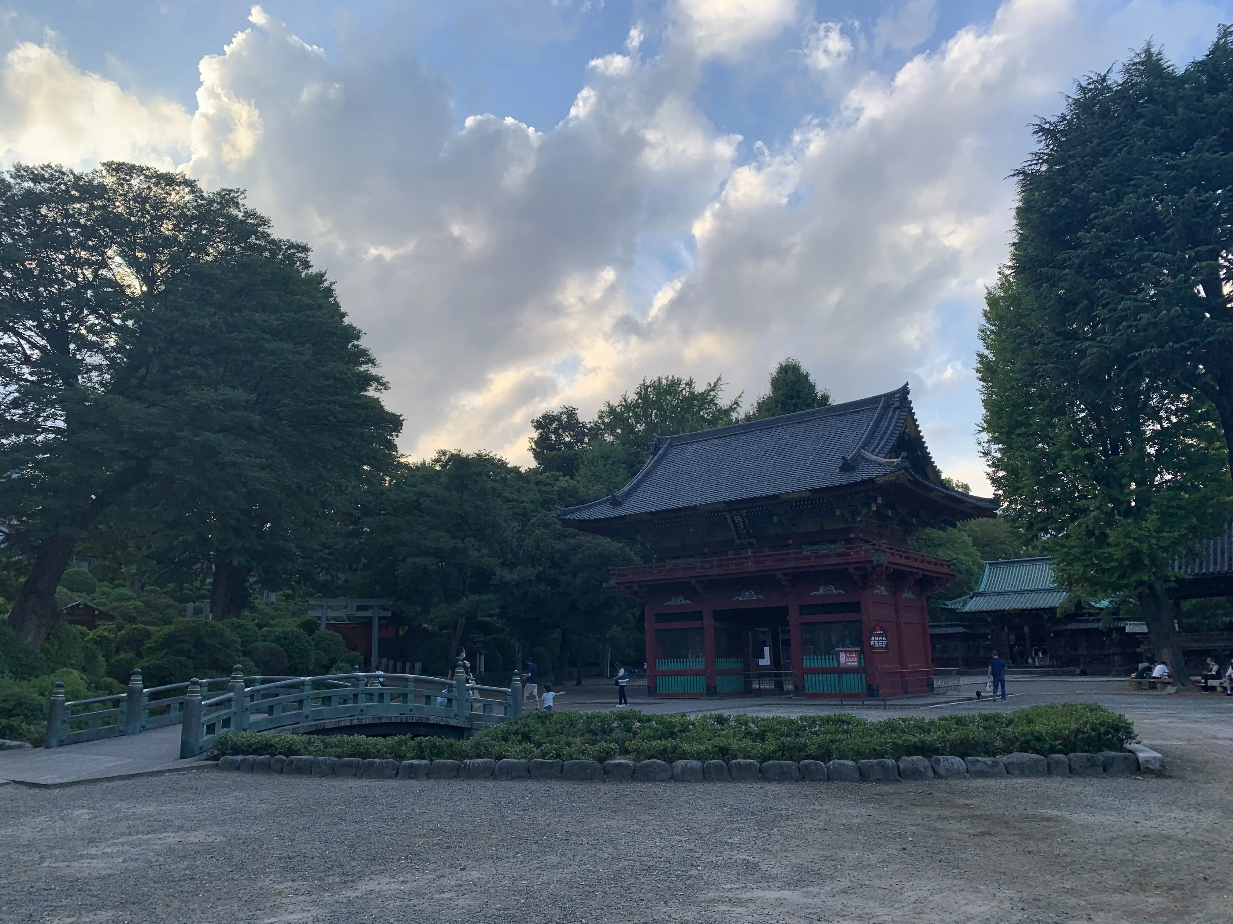 夕方の根津神社