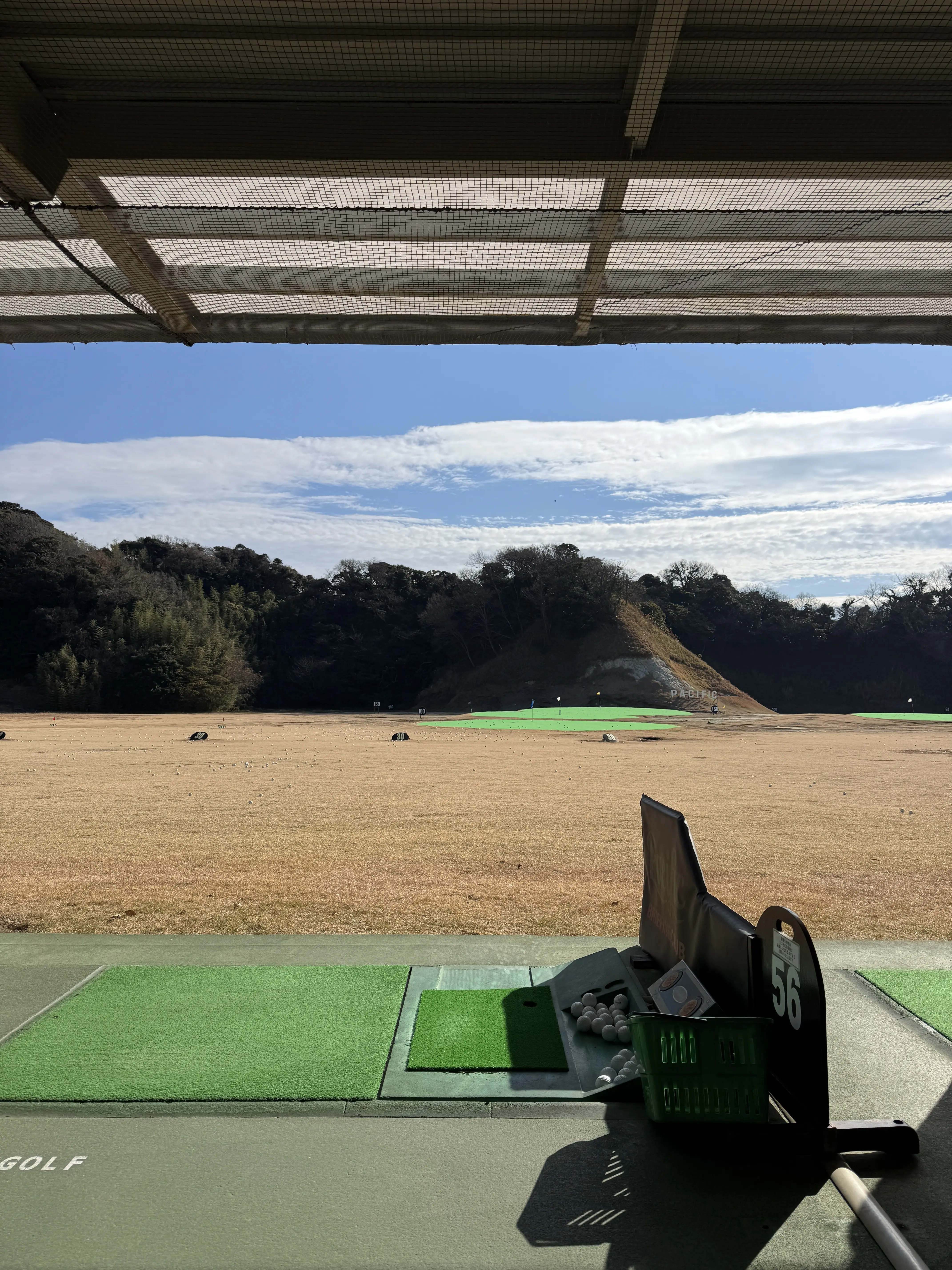 ゴルフレッスン　風景
