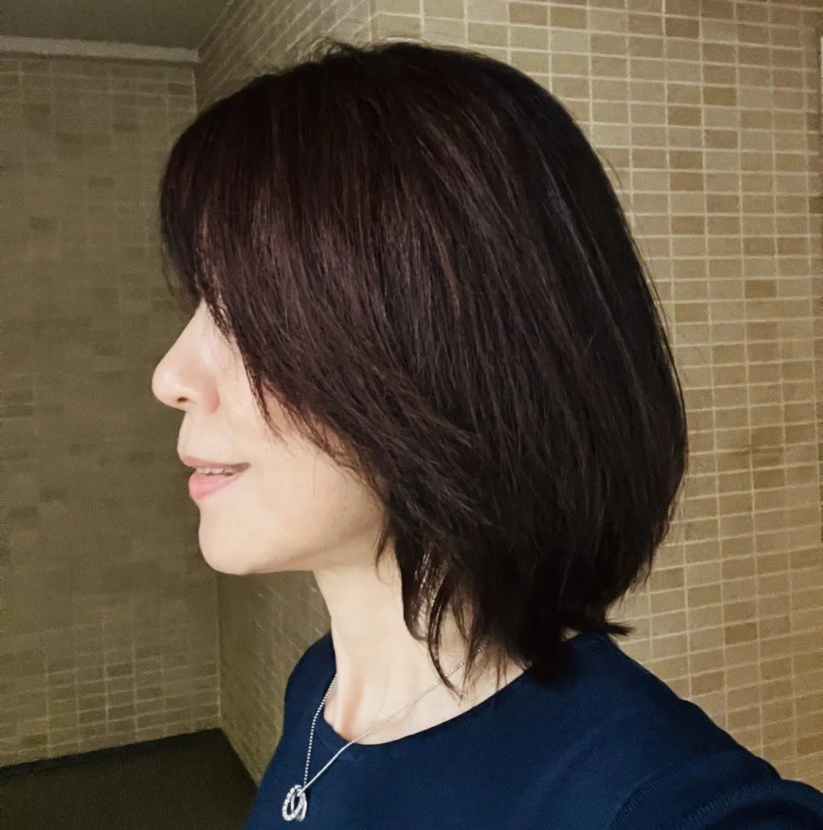 ミディアムヘア。ひし形 レイヤーボブ ミディアムボブ 丸みボブ eclat eclat6月号 美髪プロジェクト 「美髪パーフェクトBOOK」marr中目黒 アラフィフ髪型 長めショート
