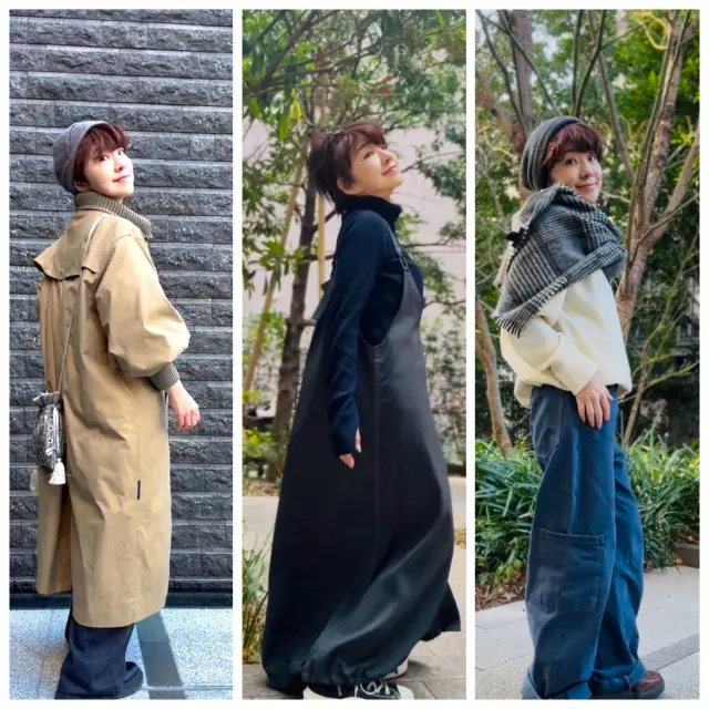 冬のきれいめ大人の朝活カジュアルコーデ_1_1