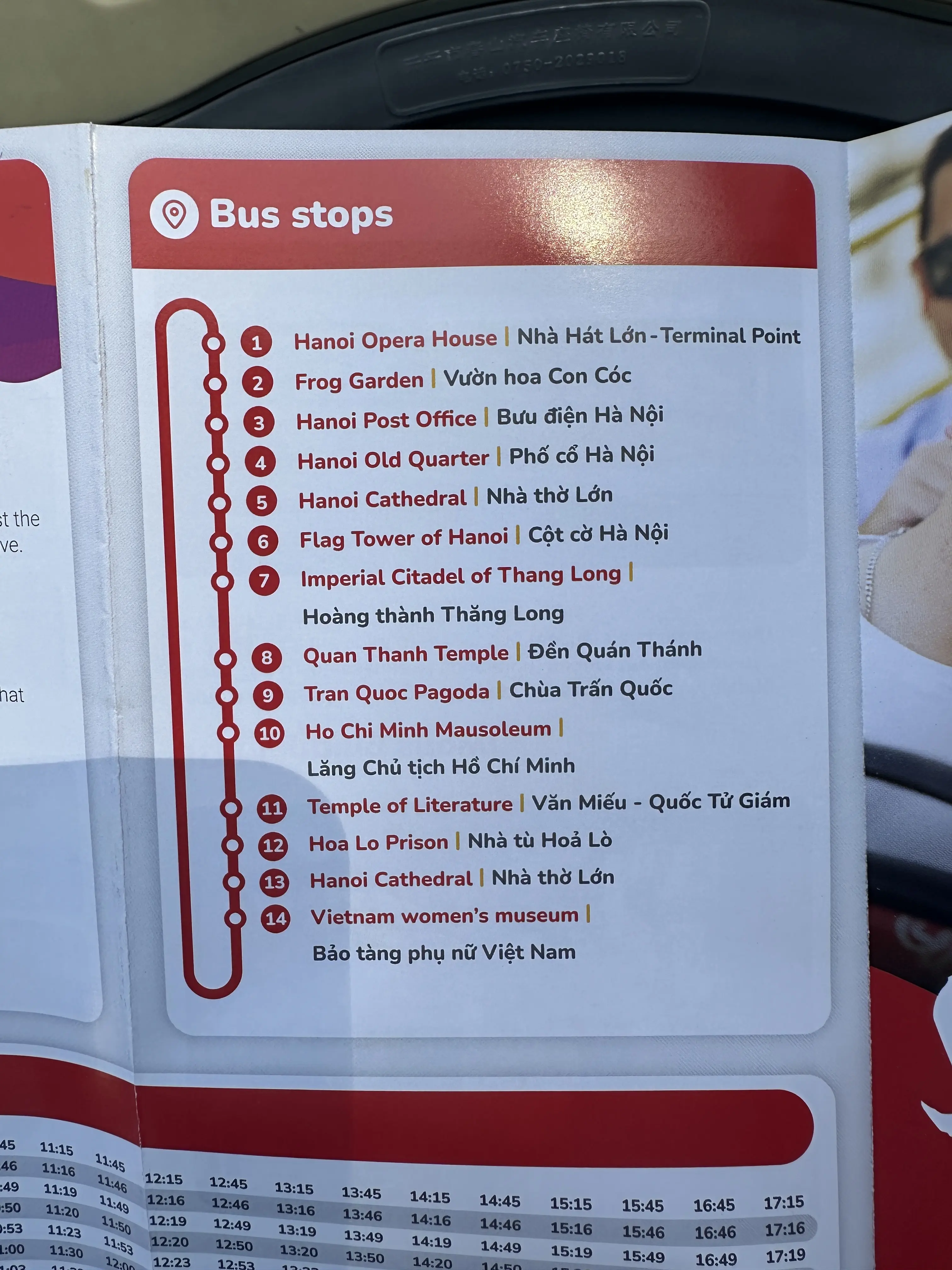 ハノイ　観光　２階建てバス　ベトナム