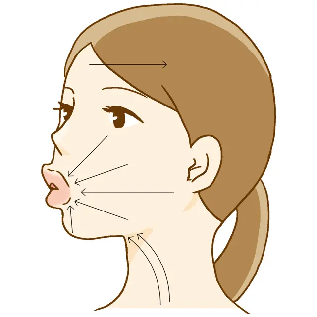 マスク着用で顔の運動不足が続くと、唇をグッと前に突き出す「う」ができなくなる