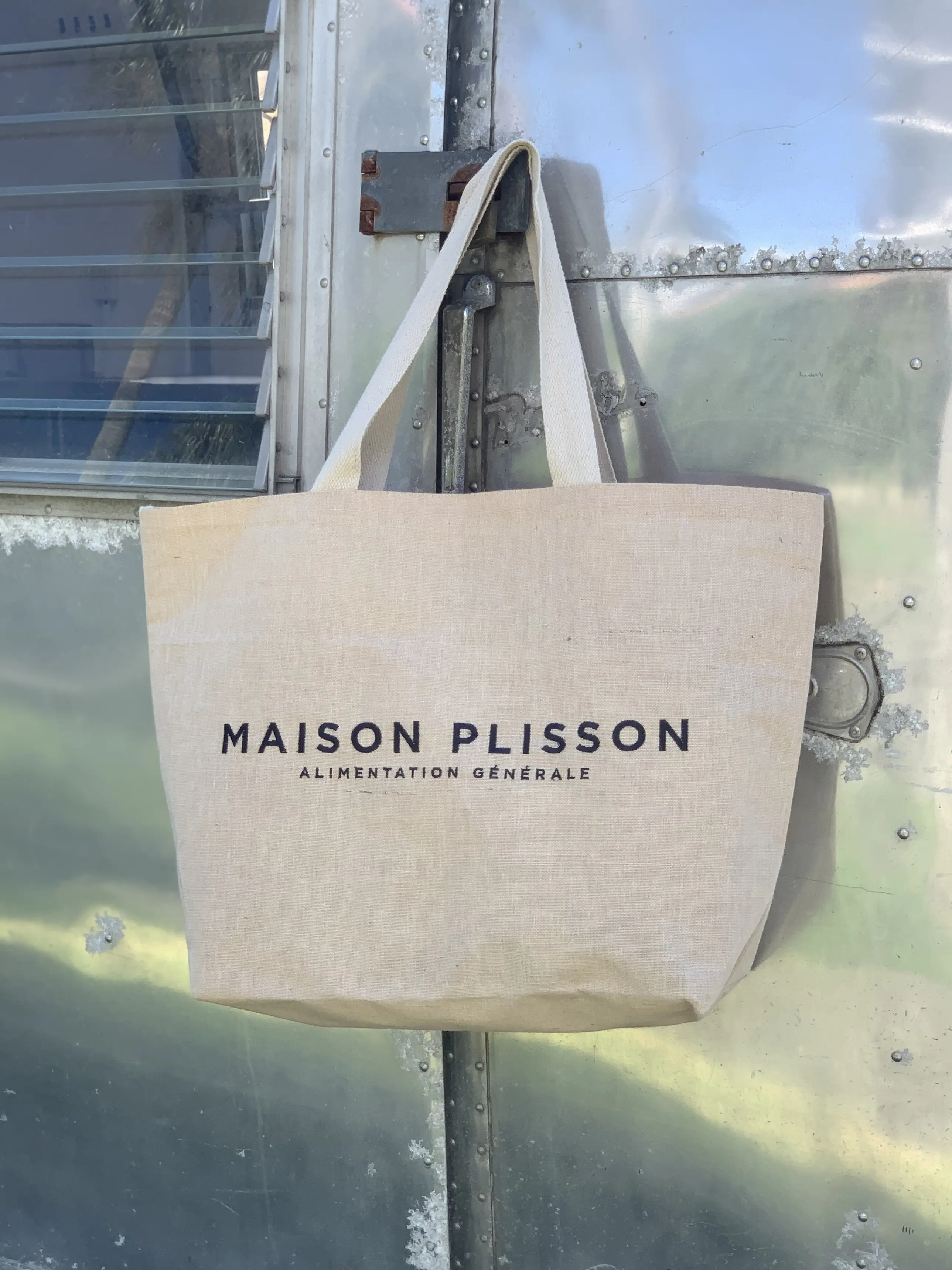 La Maison Plisson エコバッグ　麻のエコバッグ　