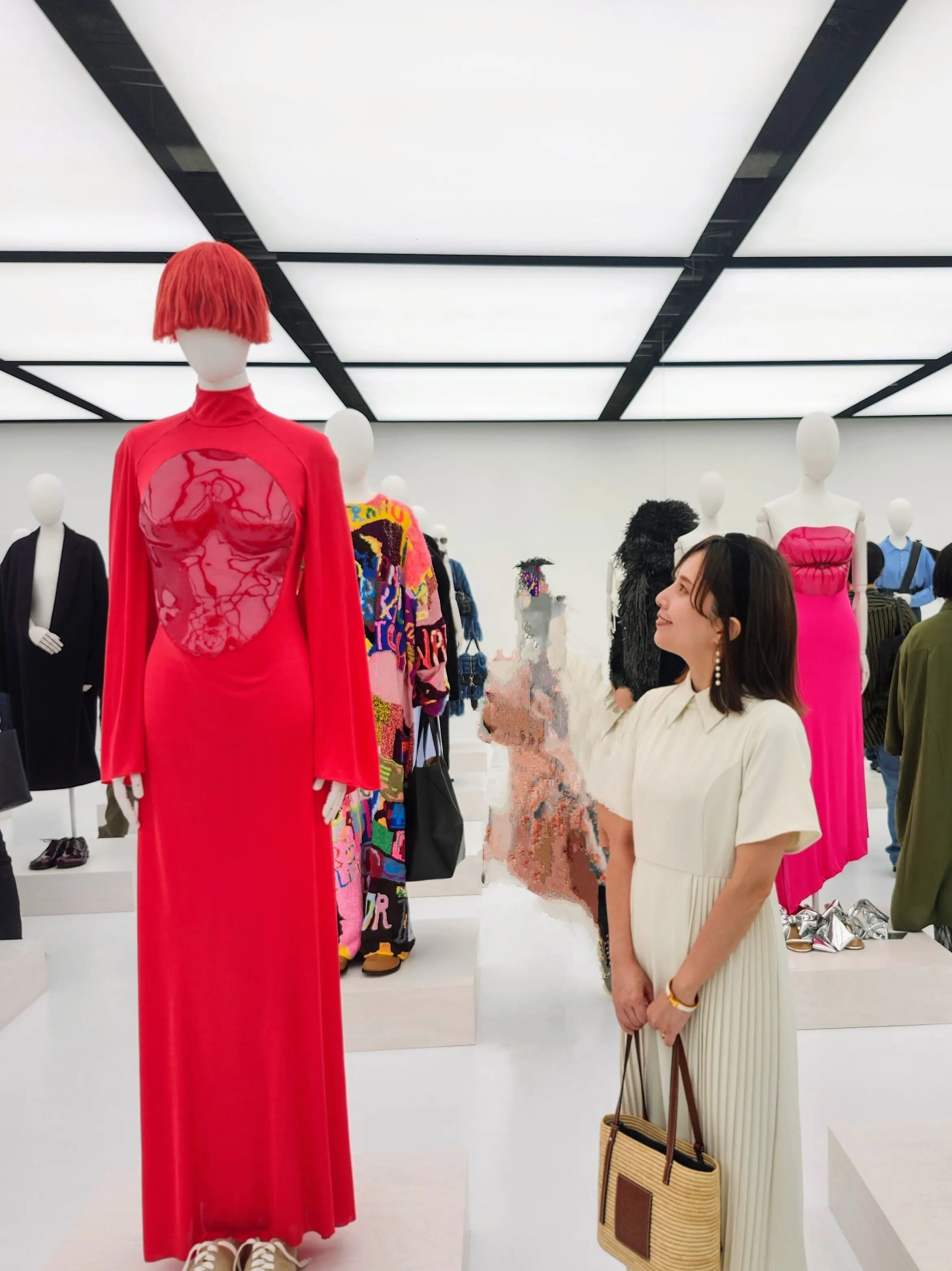ロエベ、LOEWE、ロエベクラフテッドワールド展、原宿ランチ、ガレット、ガレットランチ、40代ファッション、かごバッグ